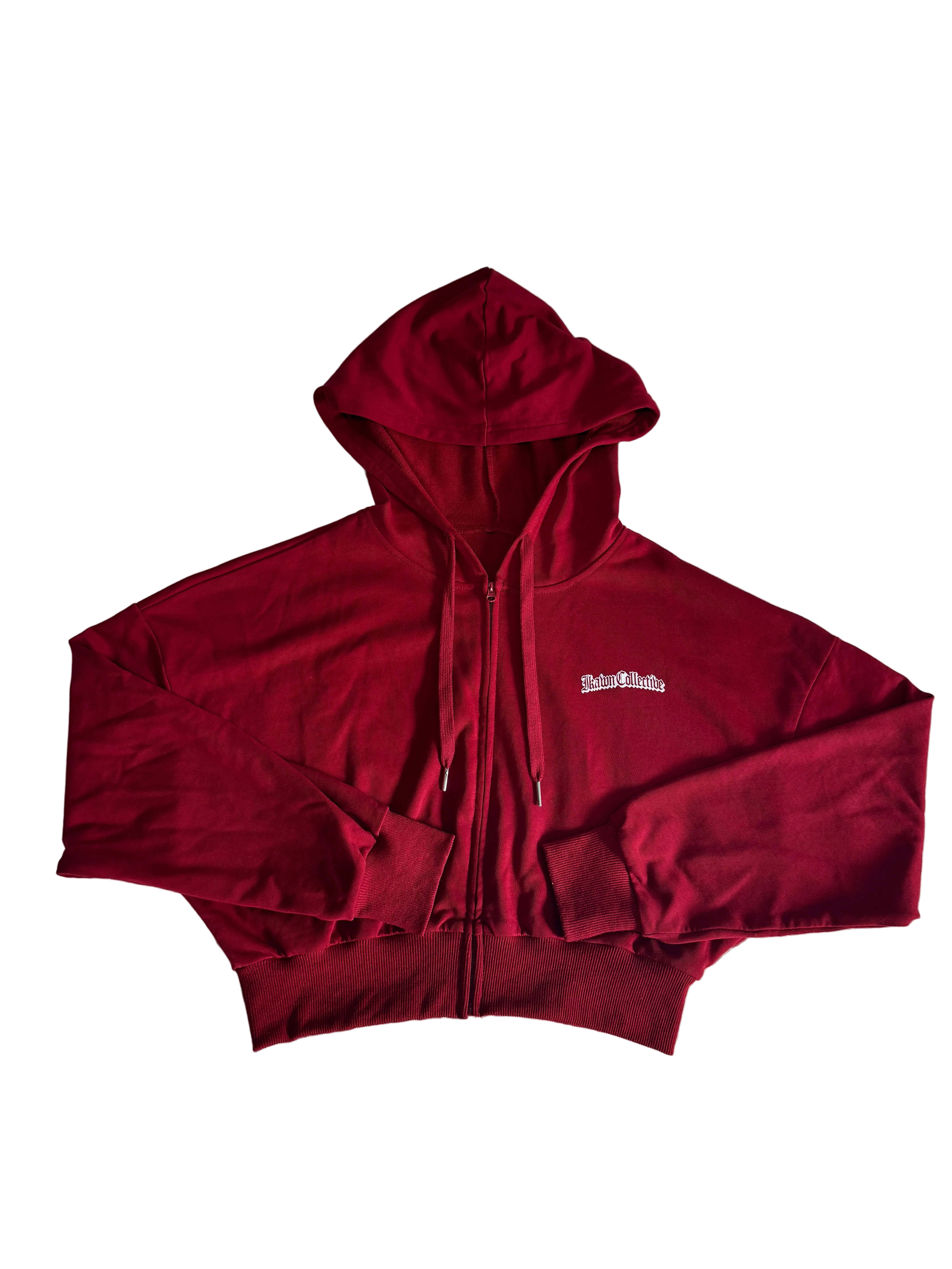 “Ikawnic Girl” Cropped Zip Up